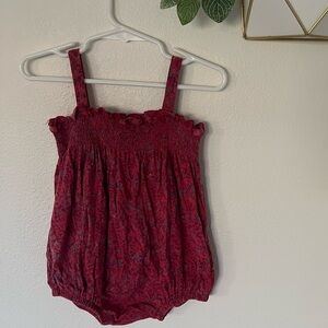 Peek Red Floral Baby Dress